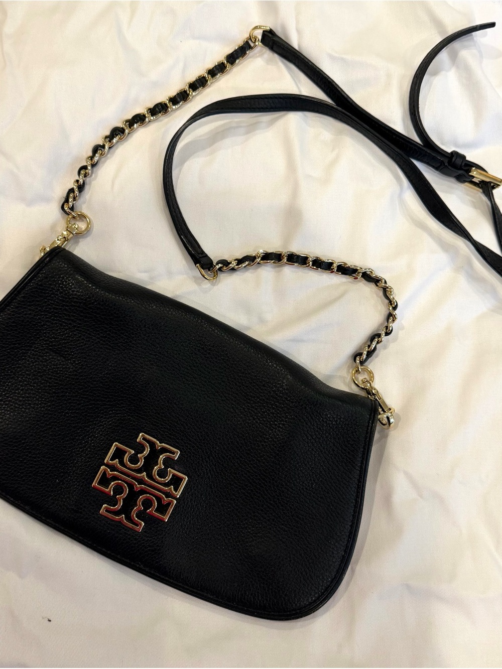 Tory Burch Britten Chain-Accent Shoulder Bag